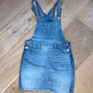 Jean overall skirt (with built in shorts)